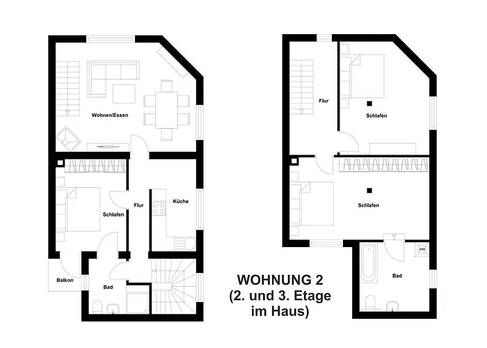 Ferienwohnung Oberhausen Sterkrade アパート